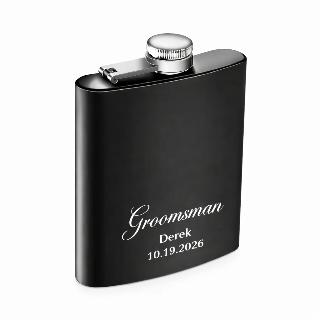 Personalized Engraved Flask
