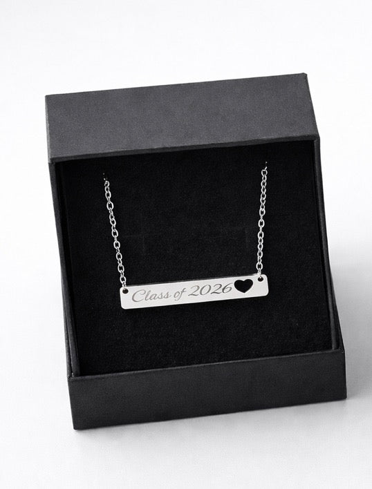 Class of 2026 Horizontal Bar Necklace