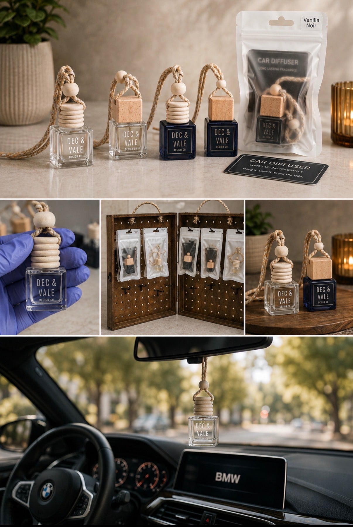 Car Diffuser (Midnight Blue Bottle)