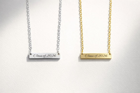 Class of 2026 Horizontal Bar Necklace