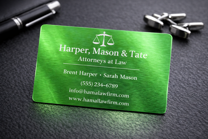 Engraved Metal Business Cards