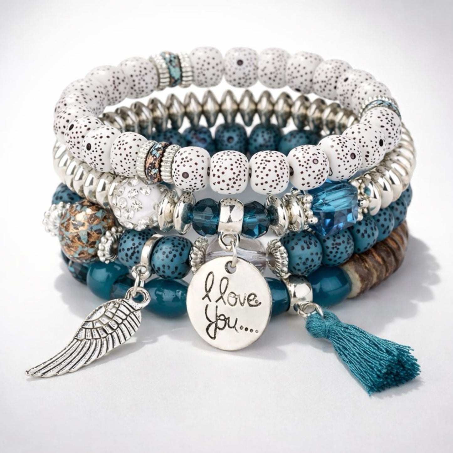 Beaded bracelet set