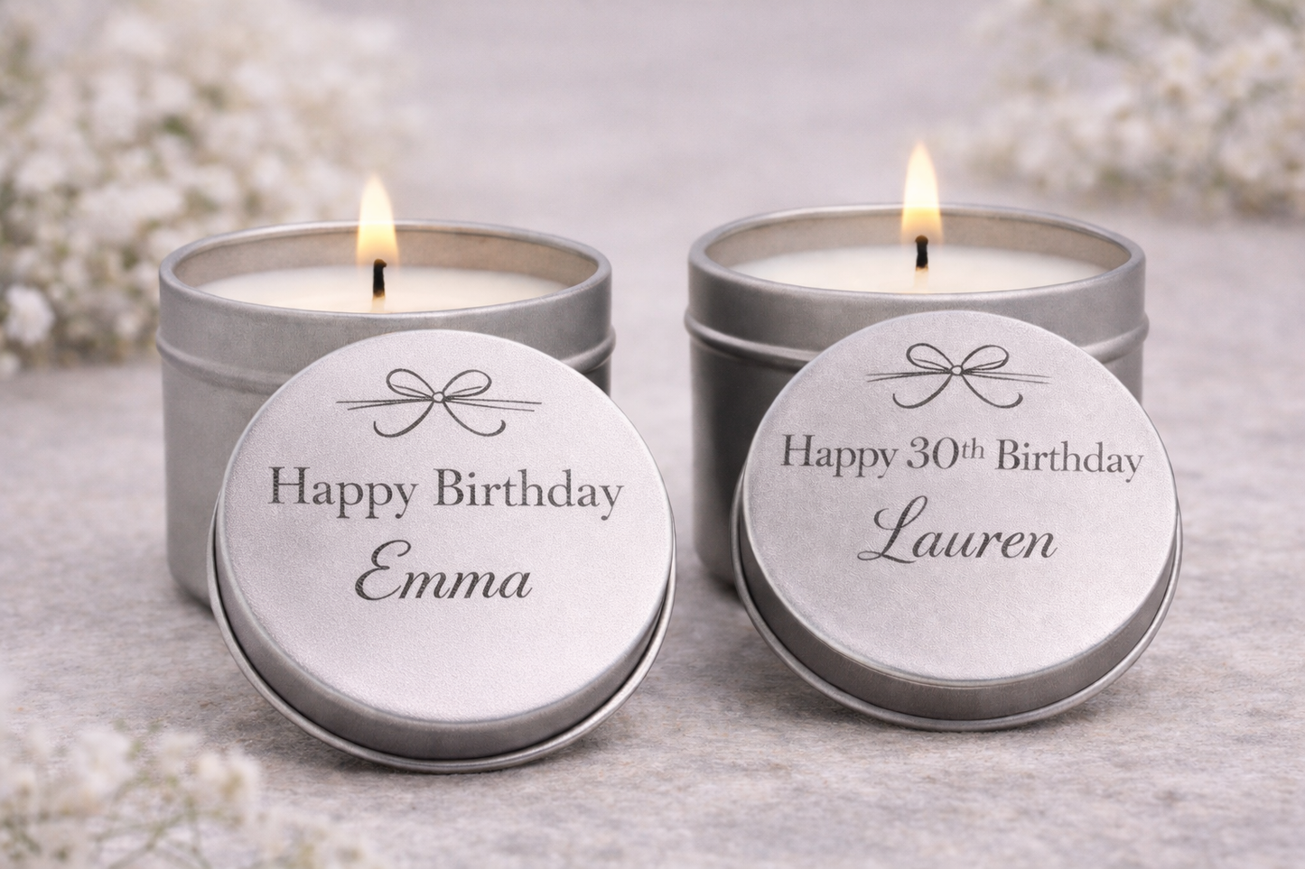 Personalized Mini Candle