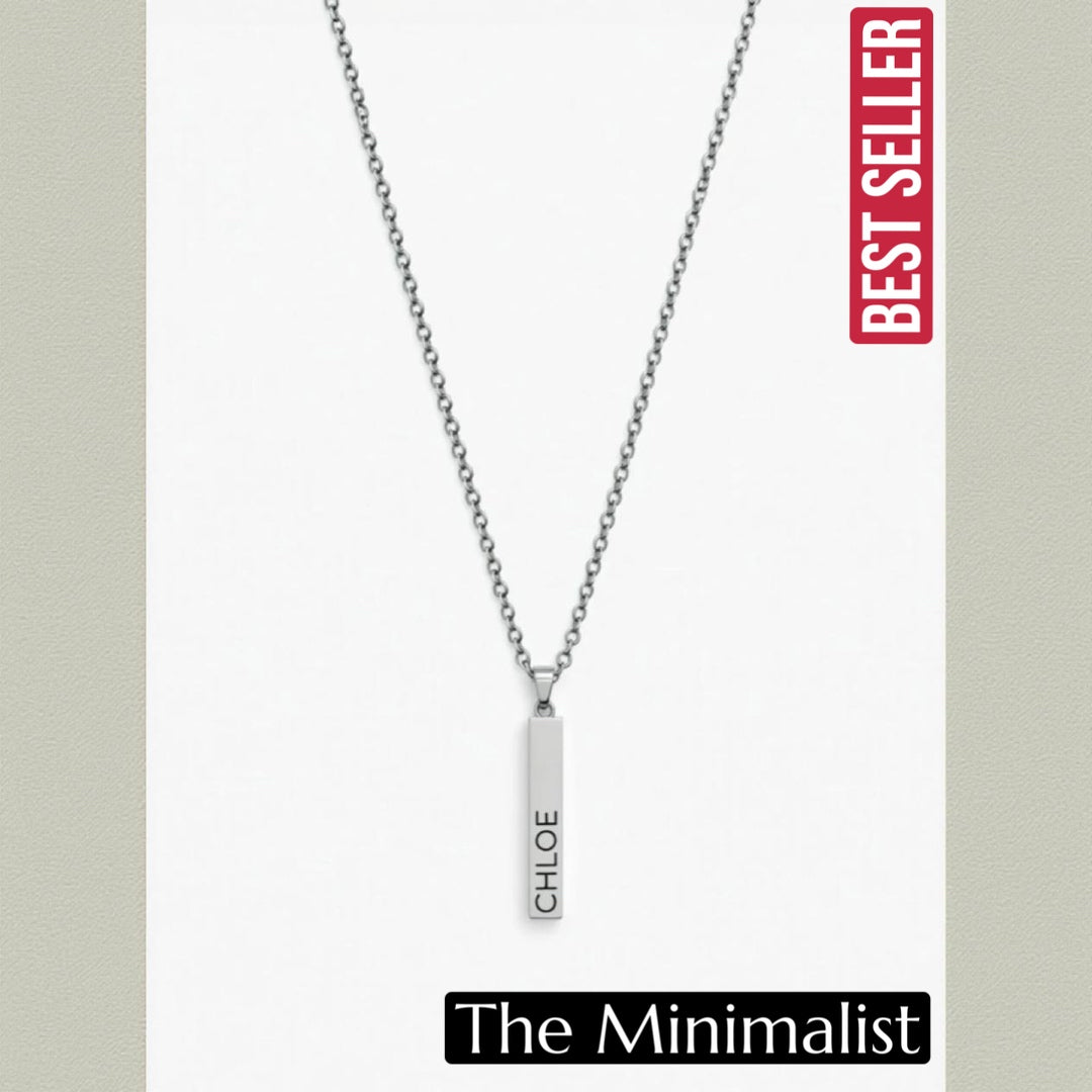 The Minimalist- Name Pendant Necklace