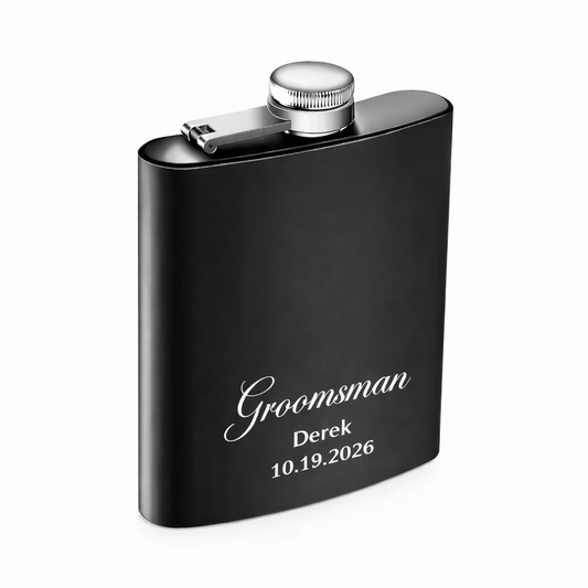 Personalized Engraved Flask