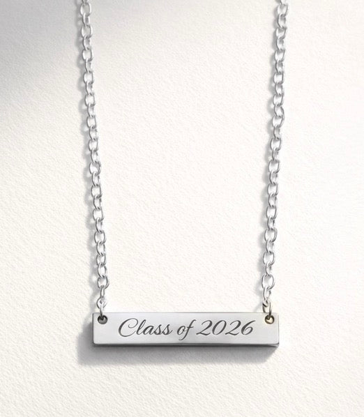 Class of 2026 Horizontal Bar Necklace