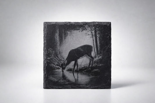 Into the Wild — Deer Slate Coaster Set of 4