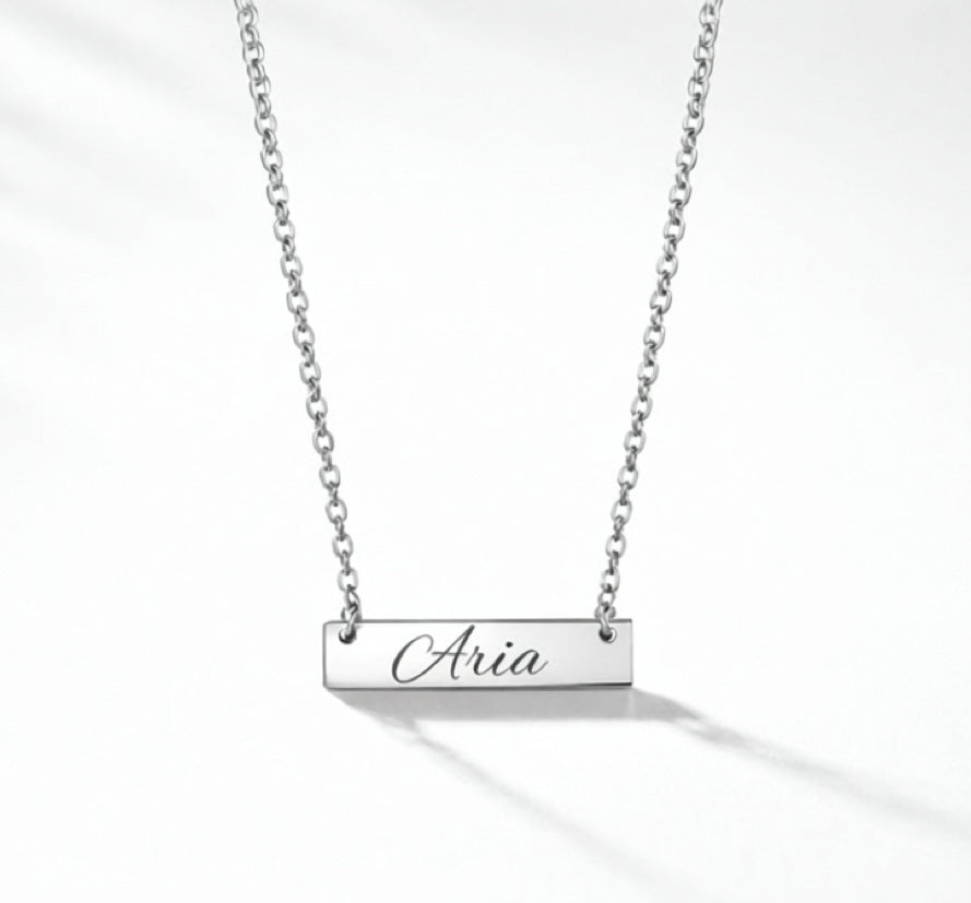 Customizable Horizontal Bar Necklace
