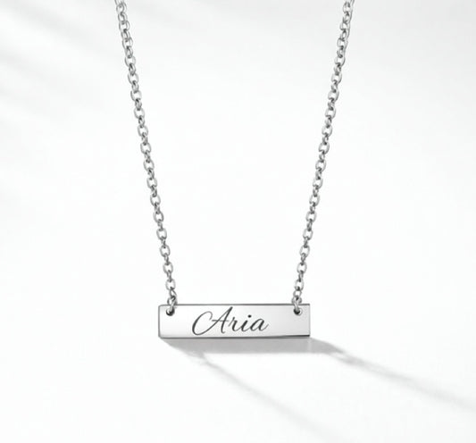 Customizable Horizontal Bar Necklace