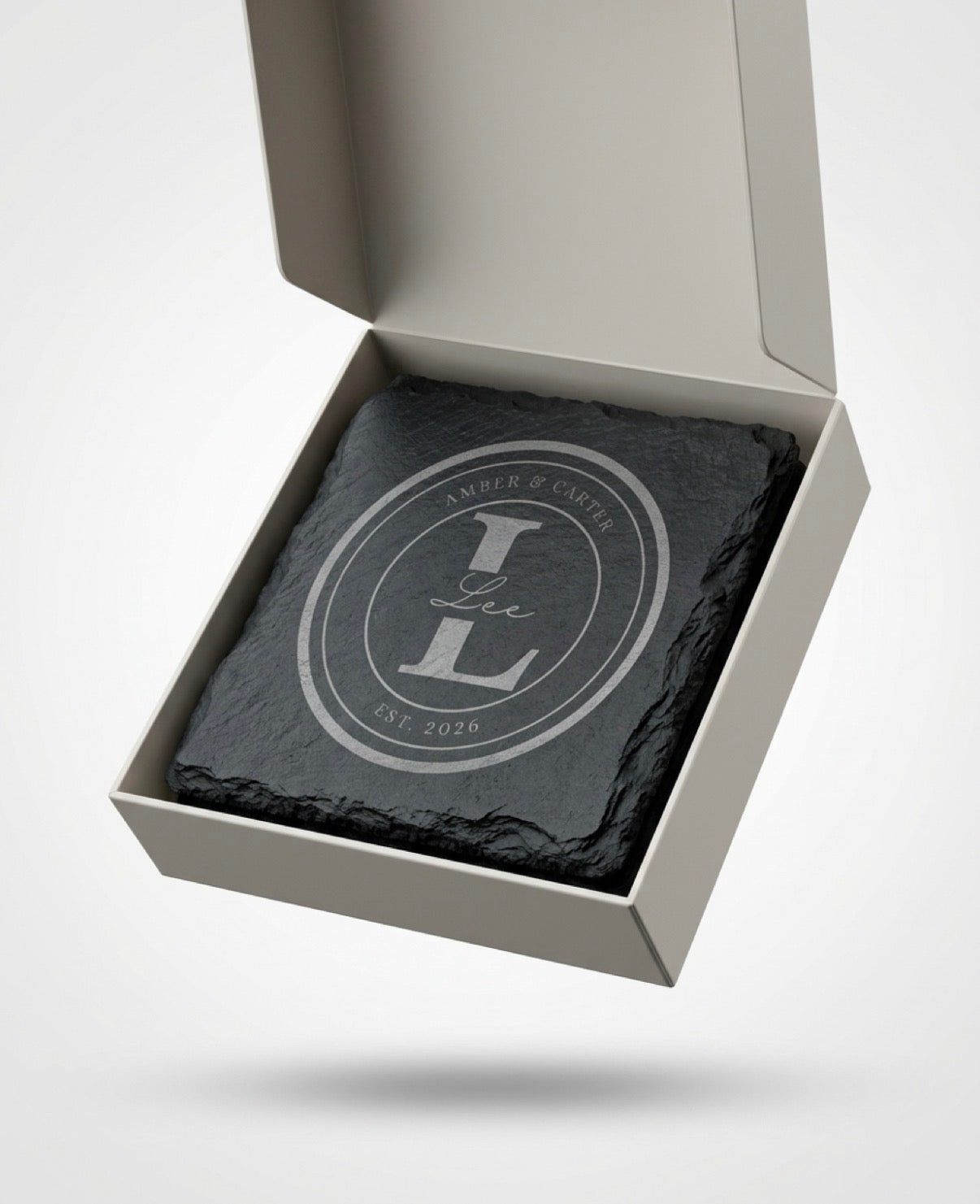Personalized Natural Slate Coasters - Most Popular!