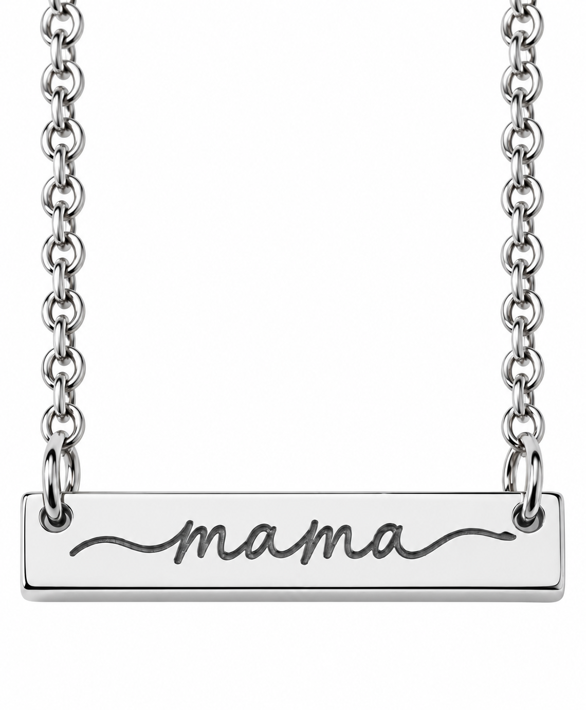 Mama engraved necklace by Dec & Vale
